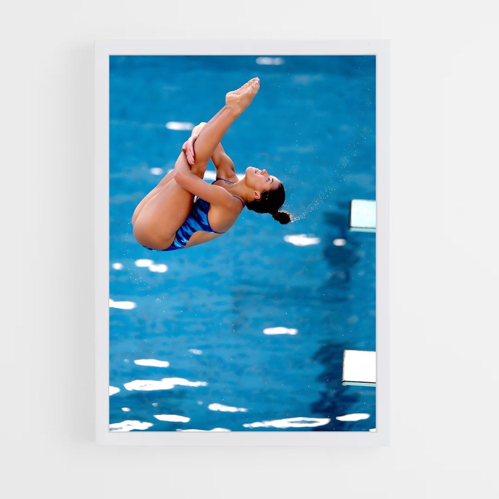 Poster Plongeon Étoilé – affiche Plongeon depuis une plateforme (vue 3)
